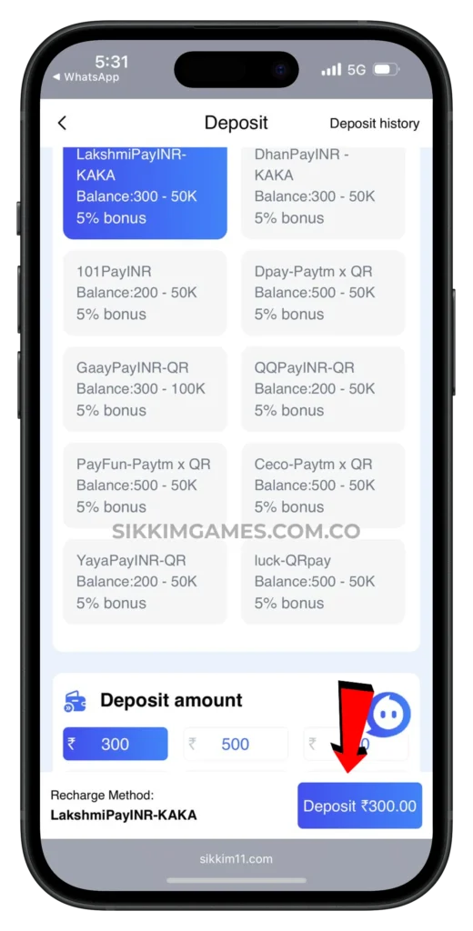 sikkim deposit -page